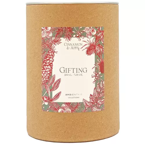 Свеча ароматическая Ambientair Gifting, Корица и яблоко, 40 ч