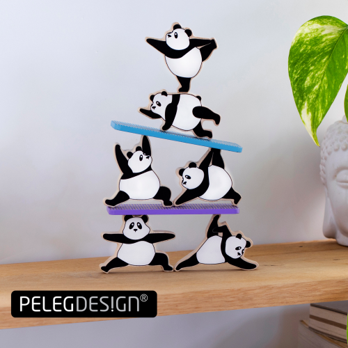 Игра на баланс Peleg Design Zen Panda, настольная игра с пандами для детей и взрослых