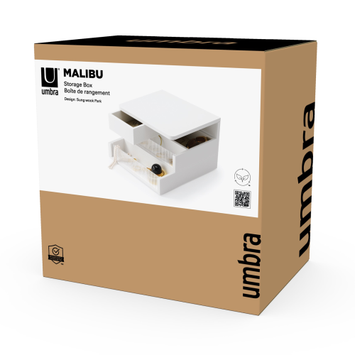 Шкатулка для украшений Umbra Malibu, белая