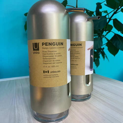 Дозатор для жидкого мыла Umbra Penguin, никель_УЦЕНКА