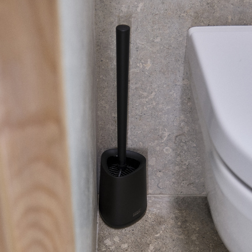 Ершик для унитаза с подставкой Joseph Joseph Flex 360 Lite, черный матовый