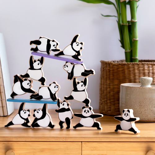 Игра на баланс Peleg Design Zen Panda, настольная игра с пандами для детей и взрослых