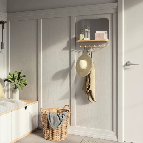 Зеркало с полкой и крючками Umbra Estique_УЦЕНКА